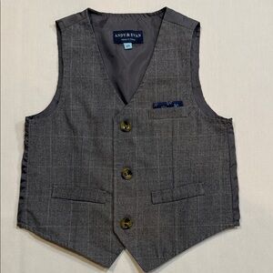 Andy & Evan Boys Gray Suit Vest Size 2T